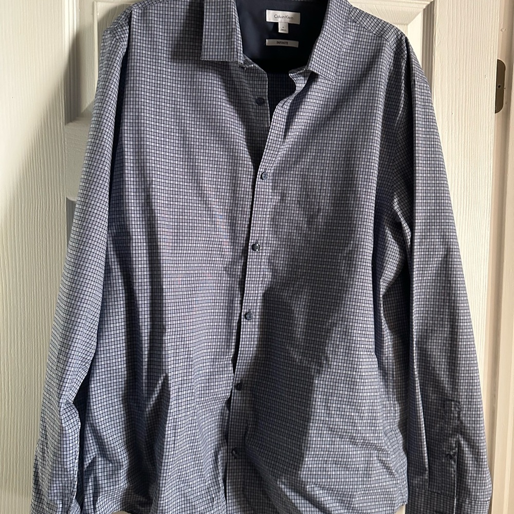 Calvin Klein Blue Casual Button Down Shirt